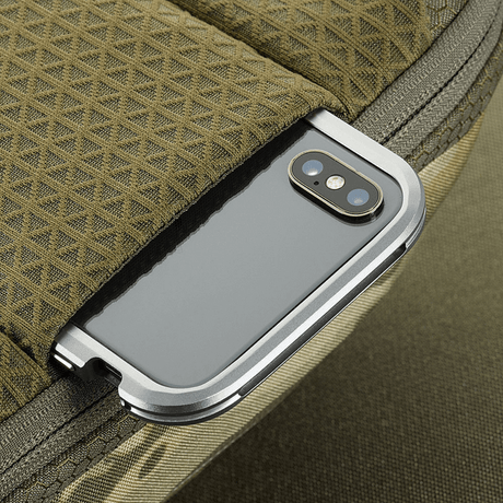 M-Tac Sphaera Hex Hardsling Bag Gen.II Elite phone pocket in Cordura material with concealed carry function and quick-opening system.