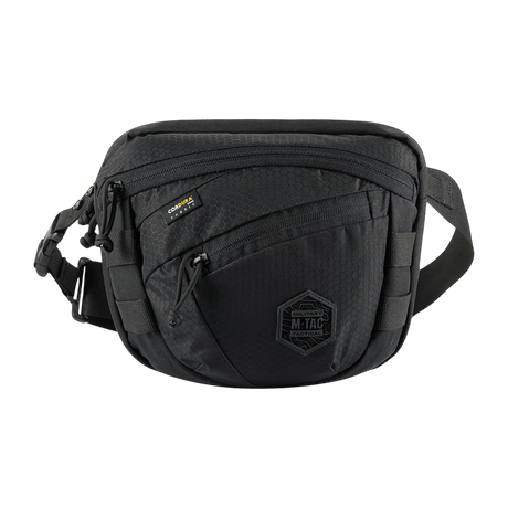 M-Tac Sphaera Hex Hardsling Bag Gen.II Elite in black, compact design with adjustable shoulder strap and quick-opening system.