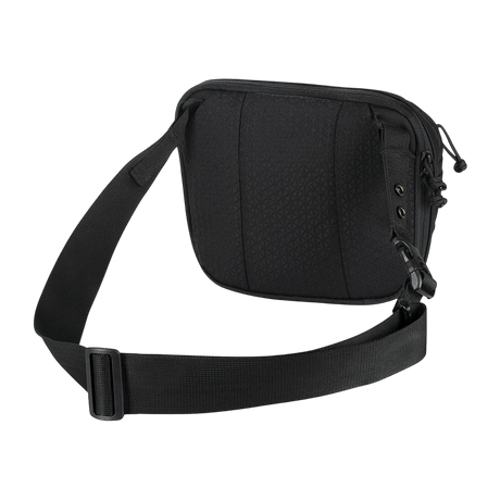 M-Tac Sphaera Hex Hardsling Bag Gen.II Elite with adjustable shoulder strap and compact design in black Cordura and Hex-polyester material.