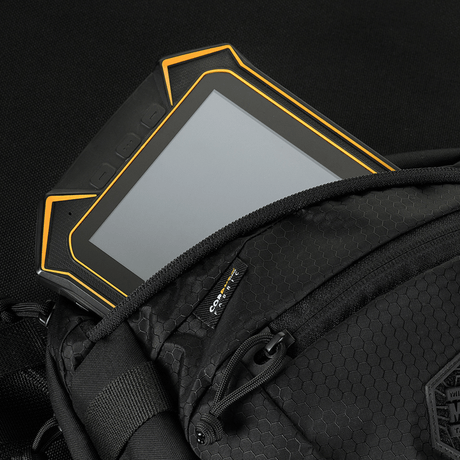 M-Tac Sphaera Hex Hardsling Bag Gen.II Elite with hidden tablet compartment in Cordura material and hex-polyester design.