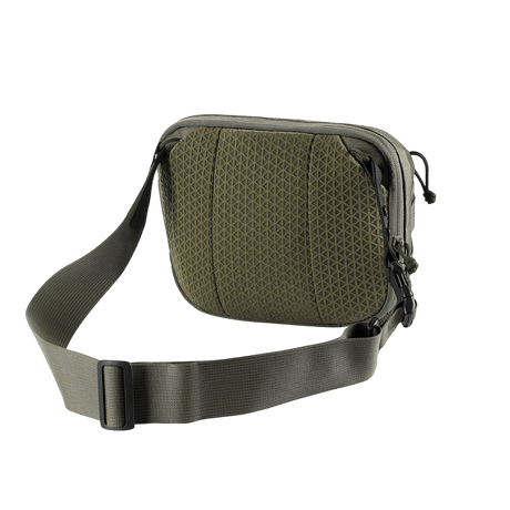M-Tac Sphaera Hex Hardsling Bag Gen.II Elite compact bag with adjustable shoulder strap in olive color.