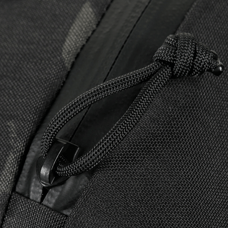 Close-up of M-Tac Satellite Magnet Bag Elite Hex with strong zipper and durable Cordura material.