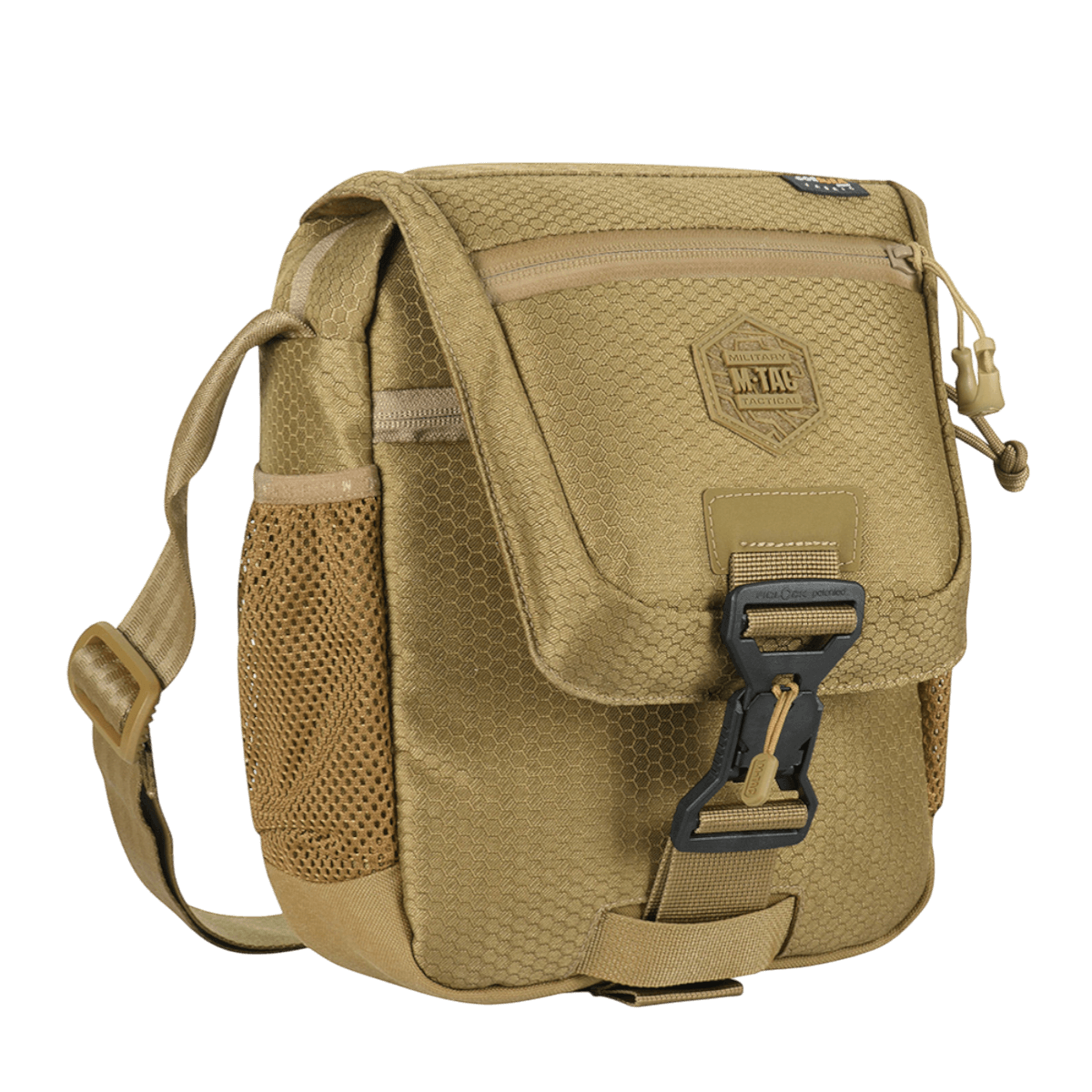 M-Tac Satellite Magnettaske Gen. II Elite Hex i slidstærk Cordura stof med magnetlukning, ideel til daglig brug og skjult våbenbæring.