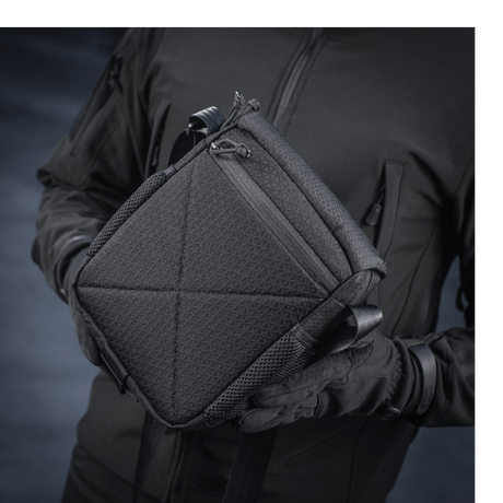 M-Tac Satellite Magnet Bag Gen. II Elite Hex in black Cordura Hex material with NIJ certification, shown in gallery position 1.