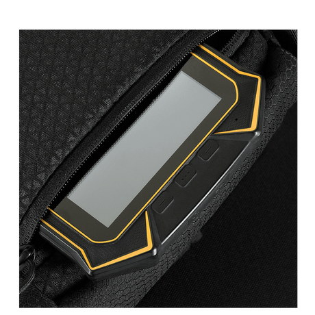 M-Tac Satellite Magnet Bag Gen. II Elite Hex in black Cordura Hex with NIJ certification, detailed view of zipper and material, gallery position 1.