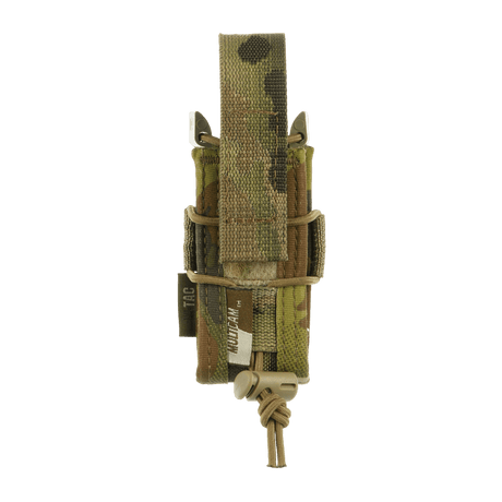 M-Tac Pistol Mag Pouch Gen.3 in Cordura 500D, fits Glock magazine, MOLLE-mounted, adjustable elastic retention, camo design.