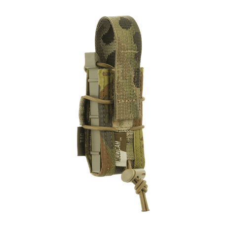 M-Tac Pistol Mag Pouch Gen.3 in Cordura 500D, designed for Glock, MOLLE mounting, ideal for multitools and tactical lights.