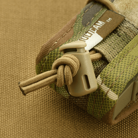 M-Tac Pistol Mag Pouch Gen.3 in Cordura 500D with adjustable MOLLE mounting system, shows plastic side plates and elastic details.