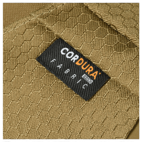 Label showing CORDURA fabric on M-Tac Magnet XL Bag Elite Hex.