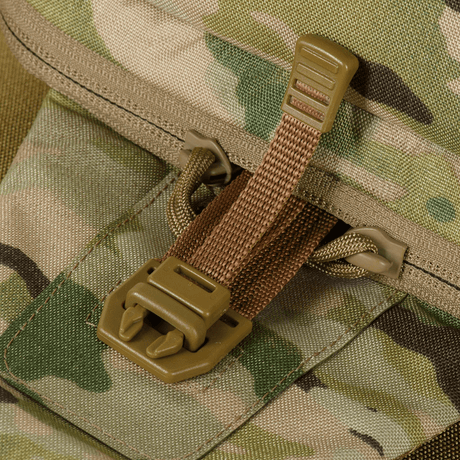 Close-up of M-Tac Cross Bag Elite Hex with military-inspired pattern and solid buckle. Ideal for tactical and daily use.