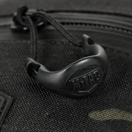 M-Tac Cross Bag Elite Hex close to zipper and detail, made of Cordura 500 material, ideal for daily use and tactics.