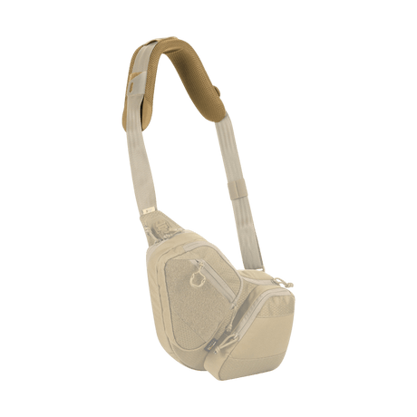 M-Tac Shoulder Strap Pad 40 mm Elite, shoulder pad for bags, Cordura material, 3D mesh for comfort and ventilation, beige color.