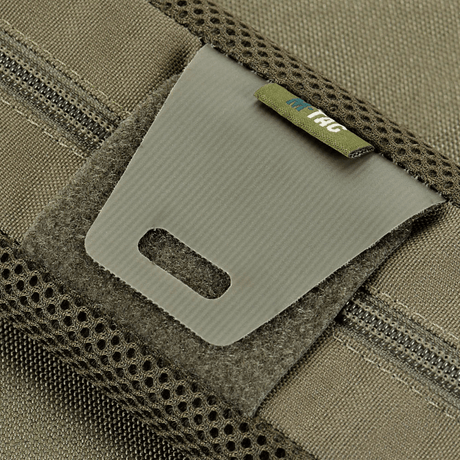 M‑Tac Shoulder Strap Pad 50 mm Elite in durable Cordura, 3D mesh interior for comfort and ventilation, close-up of strap pad.