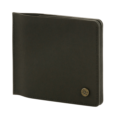 M‑Tac Pung Slim Elite, compact and stylish wallet with brass stud, designed for storing cash and cards. Durable polymer composite.