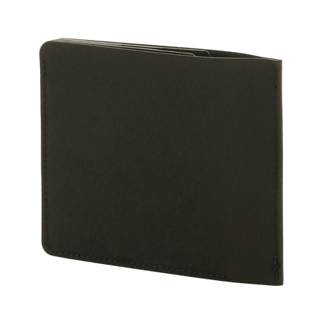 M‑Tac Pung Slim Elite compact black wallet in modern polymer composite, stylish and durable, perfect for cards and cash.
