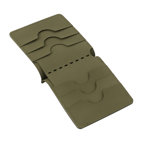 M-Tac Slim Elite open compact wallet with compartments for cards and cash, modern polymer composite, extremely wear-resistant and durable.