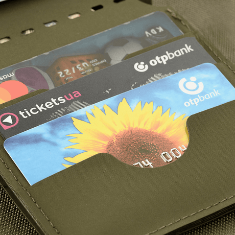 M-Tac Slim Elite with credit card slots, compact and stylish wallet, extremely wear-resistant modern polymer composite material, Danish design.