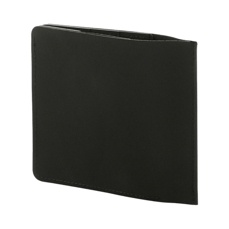M-Tac Slim Elite Gen. II in black polymer composite, compact design with bills, cards and coin pocket, branded brass stud.