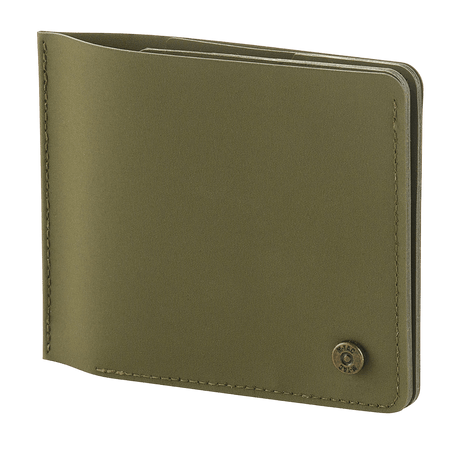M-Tac Slim Elite Gen. II in olive green with compact design and brass stud.