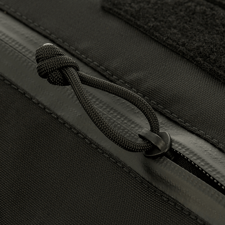 Nærbillede af M-Tac Taktisk Håndvarmer Elite med holdbart Cordura 500D stof og lynlåsdetalje.