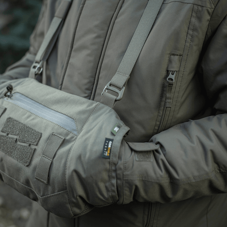 M-Tac Taktisk Håndvarmer Elite i slidstærkt Cordura 500D og fleece, perfekt til koldt vejr.