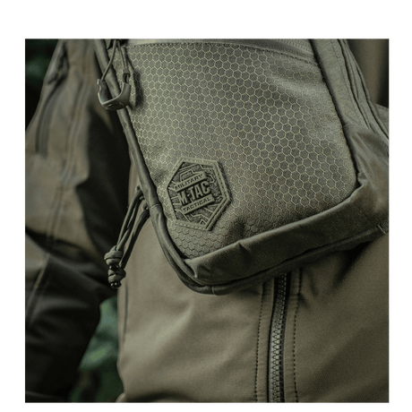 M-Tac Sling Pistol Bag Elite Hex in Cordura Hex material with adjustable shoulder strap.