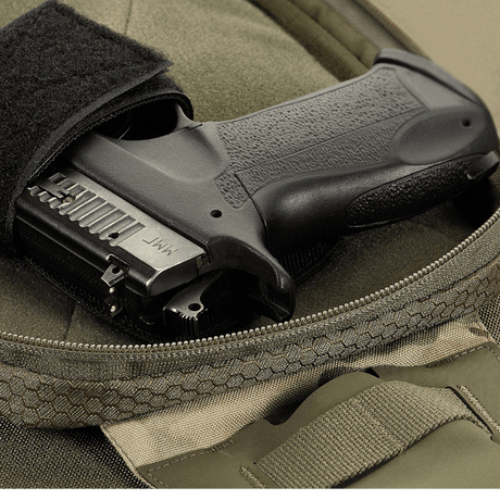 M-Tac Sling Pistol Bag Elite Hex with pistol pocket and wear-resistant design.