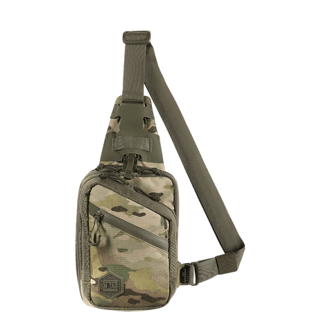 M-Tac Sling Pistol Bag Elite Hex in wear-resistant Cordura 100D with adjustable shoulder strap and YKK zippers.
