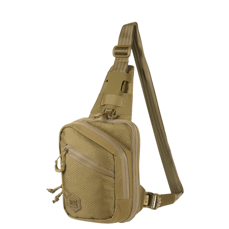 M-Tac Sling Pistol Bag Elite Hex in Cordura 1000D with adjustable shoulder strap and roomy compartments, designed for concealed carry.