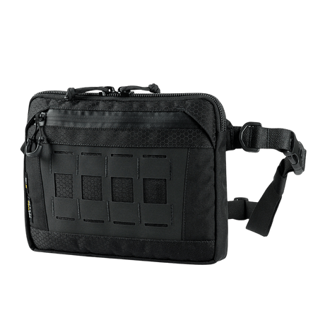 M-Tac Admin Bag Elite in black with adjustable shoulder strap and functional pockets, made from Cordura 500D and Hex