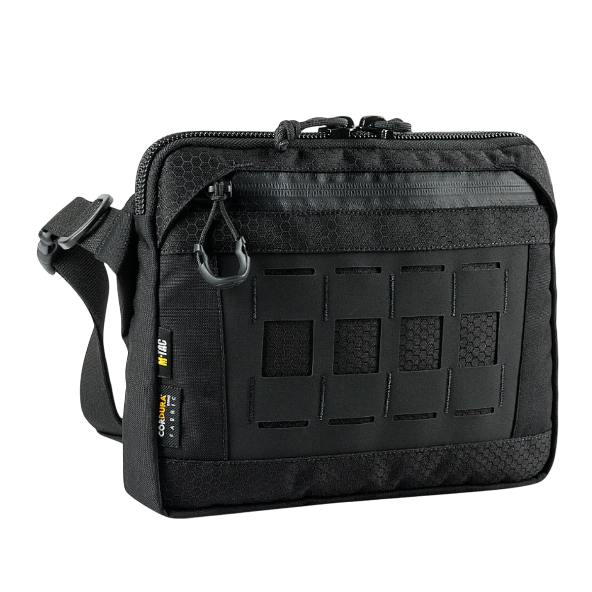 M-Tac Admin Taske Elite lavet af stærkt Cordura material med justerbar skulderrem og lommer. Designet med YKK lynlåse og Woojin spænder.