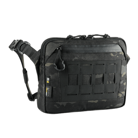 M-Tac Admin Bag Elite in black Cordura 500D with adjustable shoulder strap and practical pockets