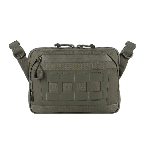 M-Tac Admin Bag Elite in Cordura 500D with adjustable shoulder strap and quality zippers. Stylish durable grey bag.