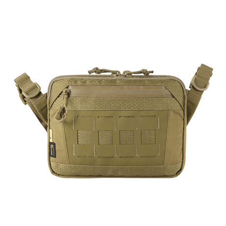 M-Tac Admin Bag Elite in olive green Cordura 500D with adjustable shoulder strap and zippers