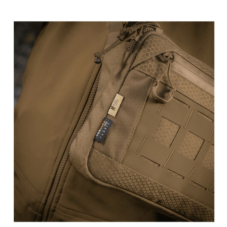 M-Tac Admin Bag Elite in Cordura 500D and Hex with YKK zippers, shown outdoors