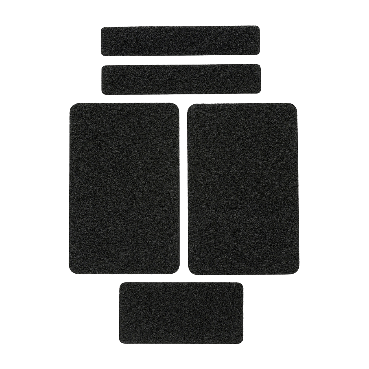 M-Tac Velcro-sæt 5 stk, velcropaneler i MULTICAM camouflage til montering af mærker og patches, nylon materiale, 5 størrelser