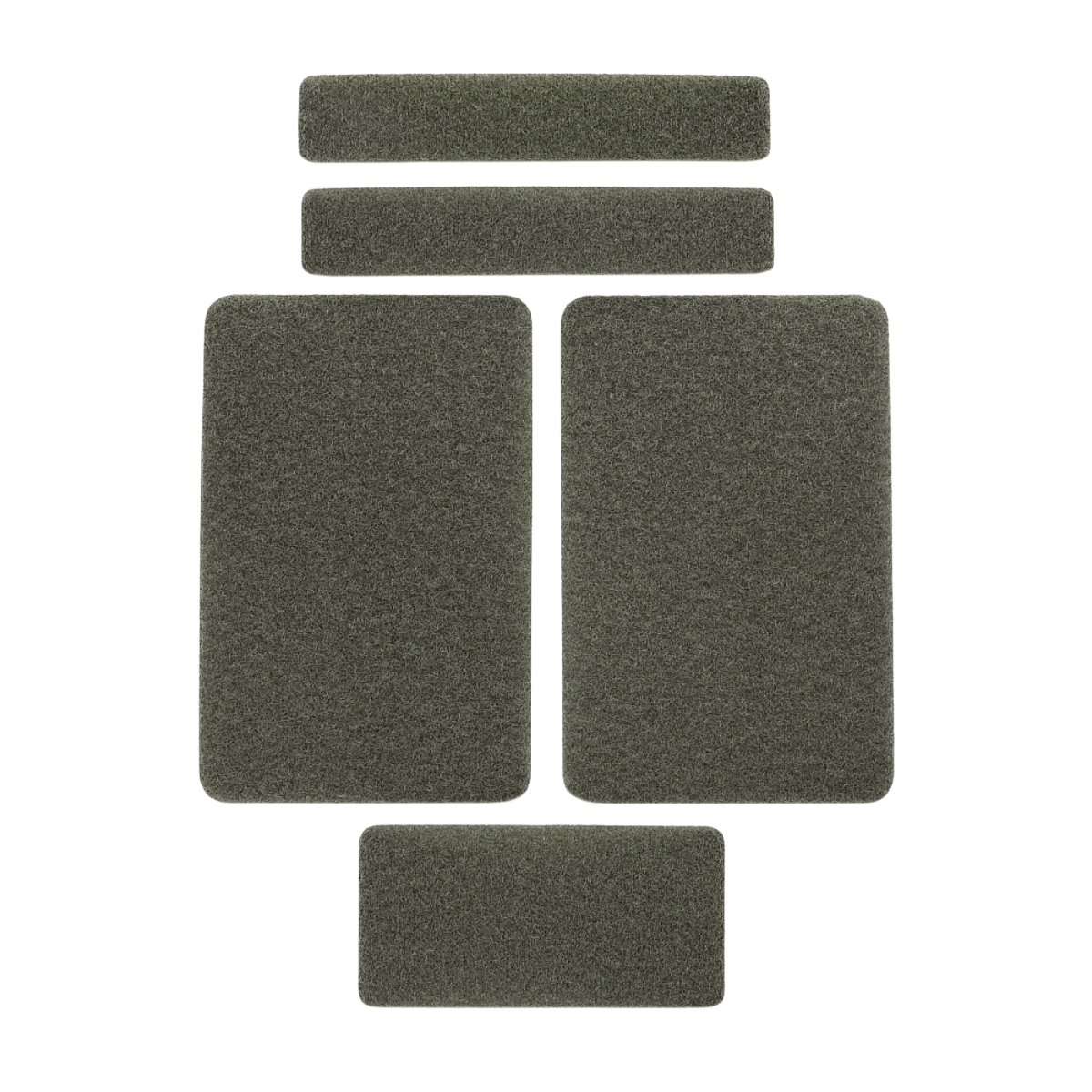 M-Tac Velcro-sæt 5 stk i MULTICAM, nylon velcro-paneler til mærker og patches, perfekt til militær og turister.