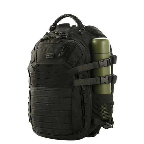 M-Tac Mission Pack Elite backpack with durable Cordura 1000D material and MOLLE LASER CUT system, ergonomic stylish design.