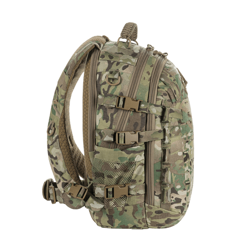 M-Tac Mission Pack Elite backpack with durable Cordura 1000D fabric and MOLLE LASER CUT system in camouflage design.