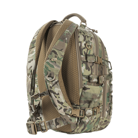 M-Tac Mission Pack Elite backpack in durable Cordura 1000D with ergonomic design and MOLLE LASER CUT system in camouflage colors.