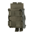 M-Tac Mag Lomme Kolchan til AK/AR Mini i slidstærkt Cordura med NIJ-certificering, galleri position 1, visning af rem og lukning.