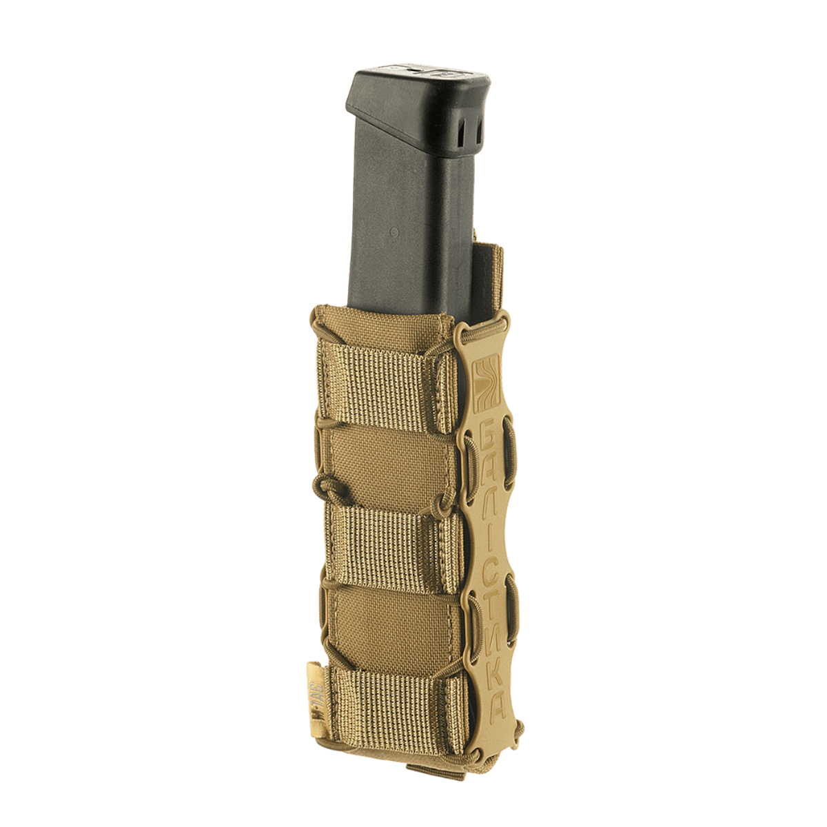 M-Tac PCC Magasinlomme Kolchan fremstillet af holdbar Cordura 1000D med stødresistente plastikindsatser, designet til PCC-magasinopbevaring.