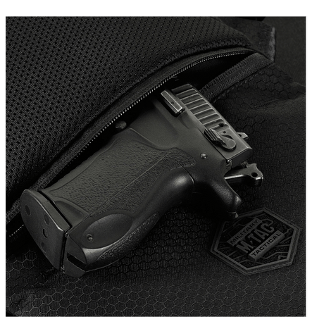 M-Tac Konvert Taske Elite with magnetic flap closure, made of durable Cordura material, shown with deep pocket and adjustable strap.