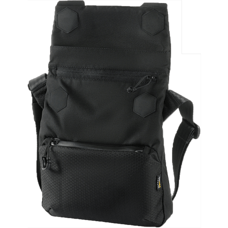 M-Tac Konvert Taske Elite in black with adjustable shoulder strap, made of durable Cordura for comfort and quick access.