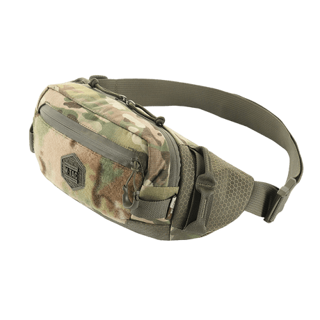 Image of M‑Tac Elite Hex belt bag with stylish design, military print and durable YKK zippers, ideal for everyday use and tactical purposes.
