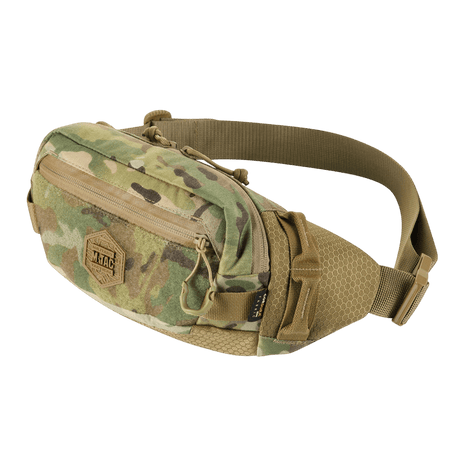 M-Tac Elite Hex belt bag in Cordura fabric with YKK zippers and Woojin buckles, ideal for everyday tactical use.