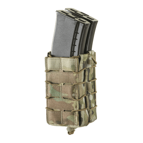 M-Tac Double Magazine Pouch for AK Gen.3 with magazines in Cordura 1000D material, designed for tactical use and MOLLE-compatible.