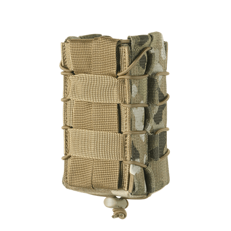 M-Tac Double Magazine Pouch for AK Gen.3 in durable Cordura 1000D with non-slip rubber surface, MOLLE-compatible for tactical applications.