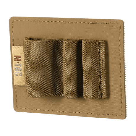 M-Tac Modular Insert Small (3 sections) in polymer composite with elastic straps for EDC, beige color, front view