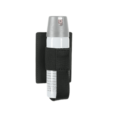 M-Tac Modular Insert for pepper spray in polymer composite with elastic strap mounted on a Velcro panel.